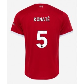 Liverpool Ibrahima Konate #5 Hjemmebanetrøje 2023-24 Kort ærmer